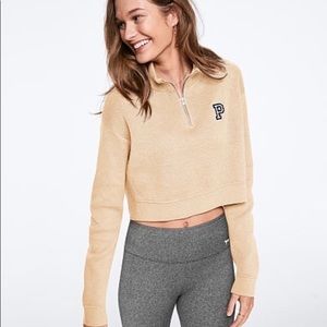 Half zip crop VS PINK sweater